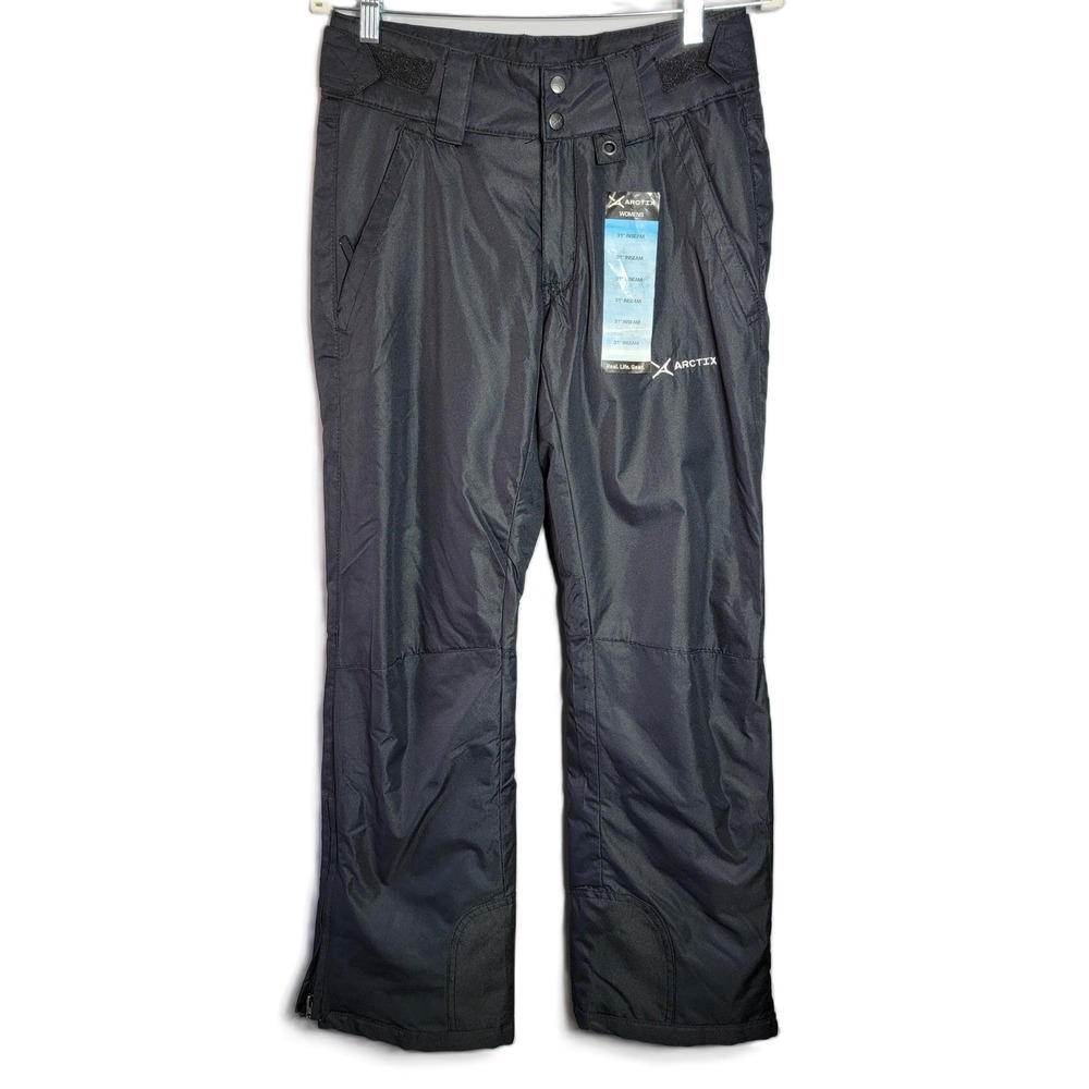 Arctix Womens Insulated Snow Pants Black Size L 31L Style 1800 Ski Snowboard NWT